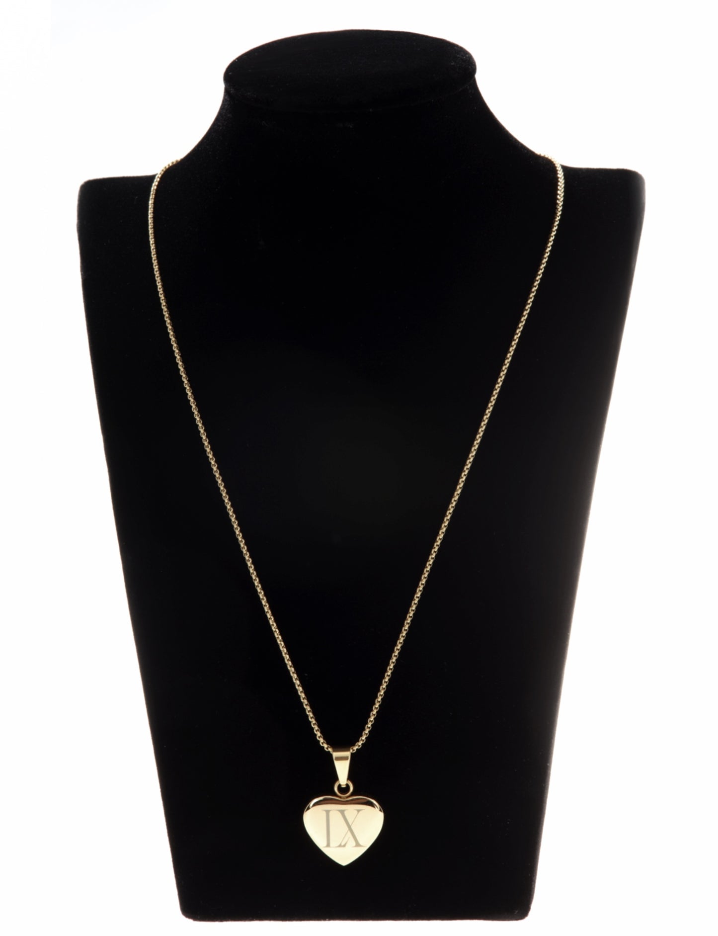 Golden heart with LX